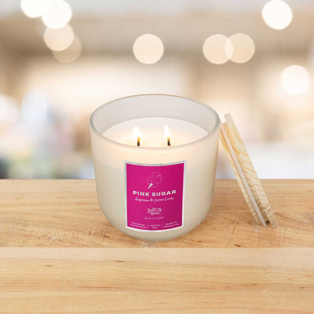 Pink Sugar 2-Wick Candle by Buff City Soap Supply, LLC