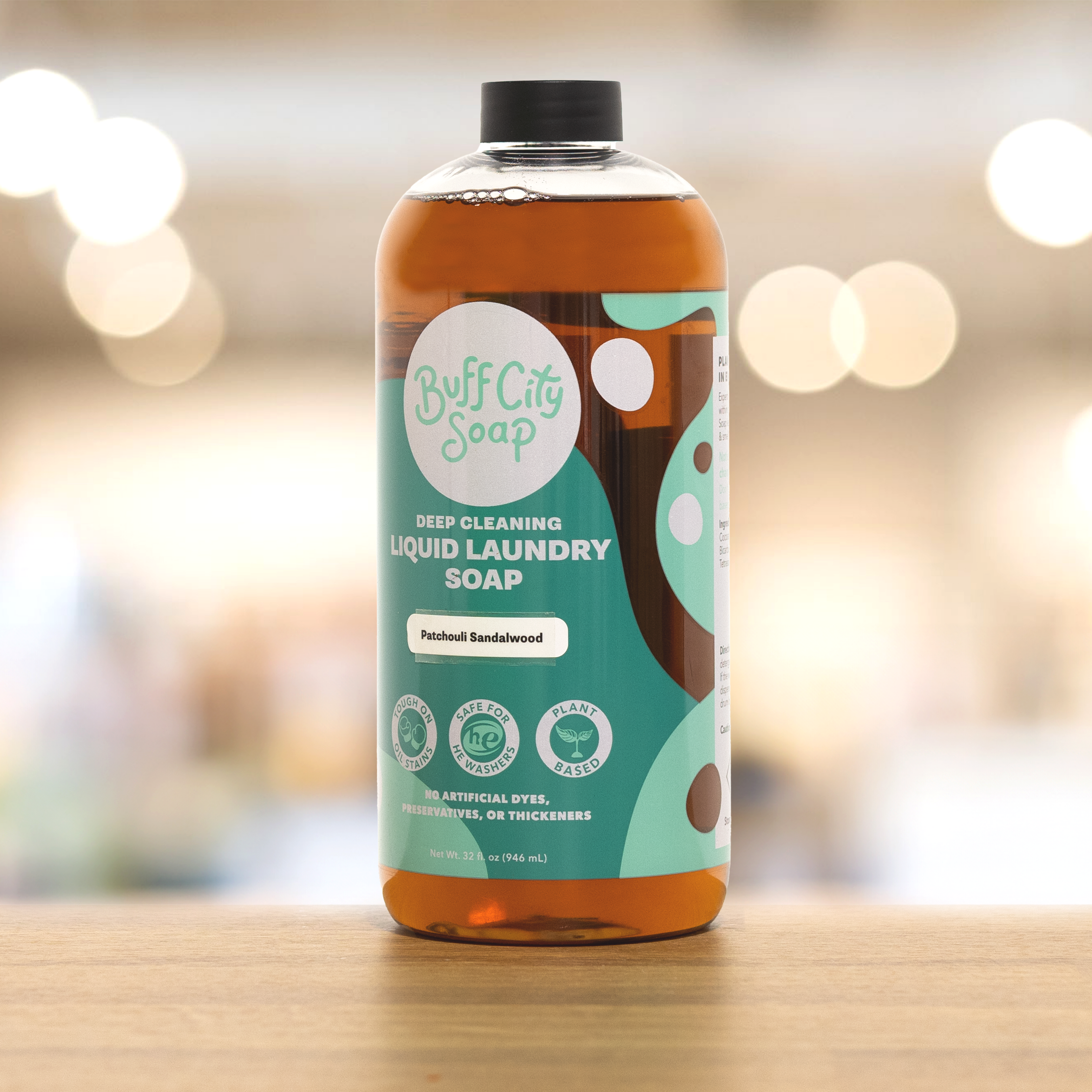 Patchouli Sandalwood Liquid Laundry Soap by Buff City Soap Supply, LLC