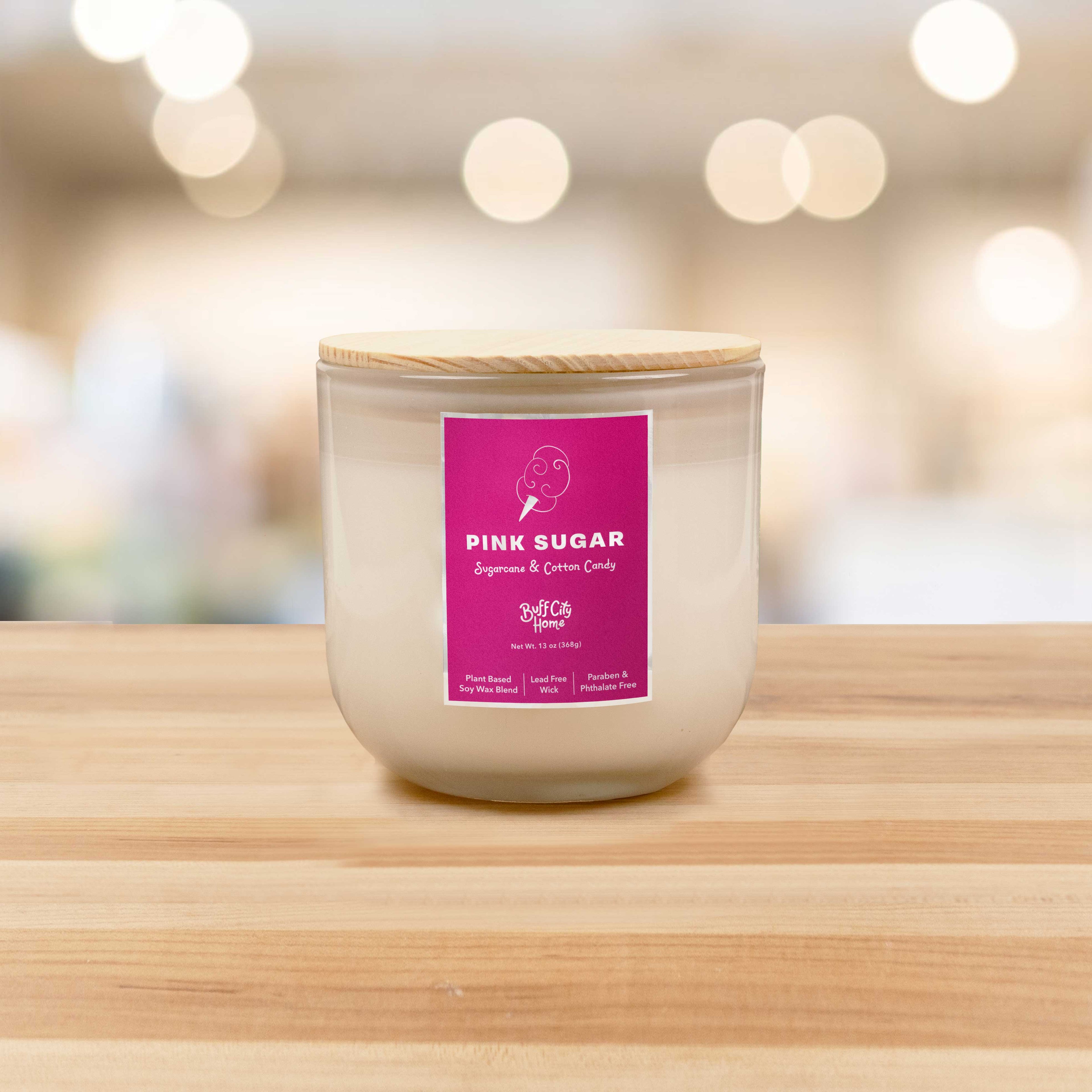 Pink Sugar 2-Wick Candle by Buff City Soap Supply, LLC